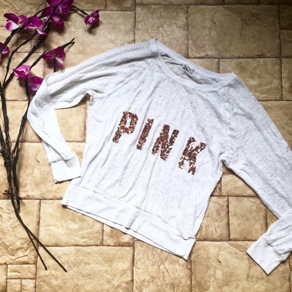 Victoria's Secret PINK BLING jersey style top - Picture 3 of 4